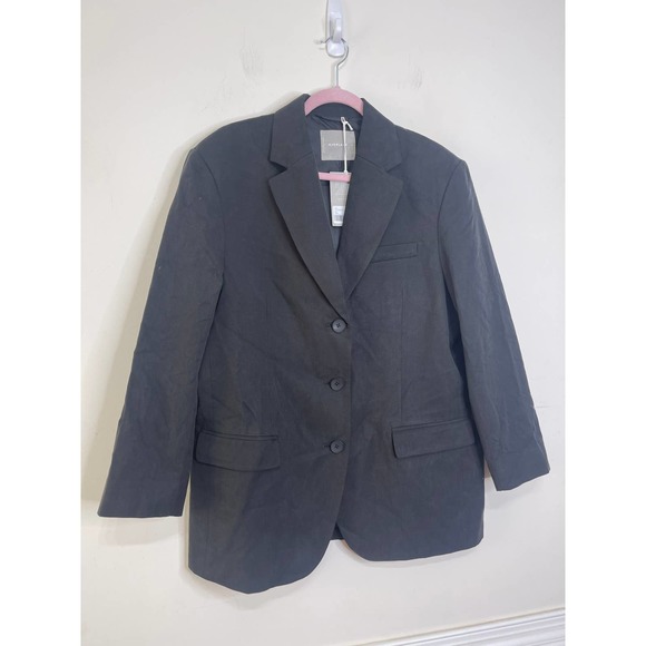 Everlane The 80's Blazer Black Size 00 Button Front Pockets Long Sleeve Formal - Picture 6 of 7